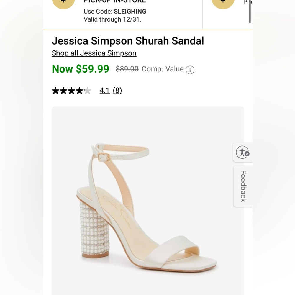 Jessica Simpson Surrah Pearl Block Heels